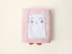Prosop pentru bebelusi, Irya Home, Kitty, Bumbac, Roz