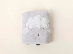 Prosop pentru bebelusi, Irya Home, Wooly, Bumbac, Gri deschis