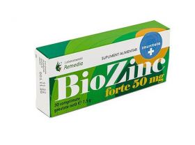 Bio Zinc Forte 50mg, 30cpr - Remedia