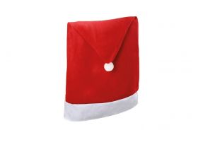 Husa spatar scaun Xmas hat, 50x120 cm, fetru, rosu