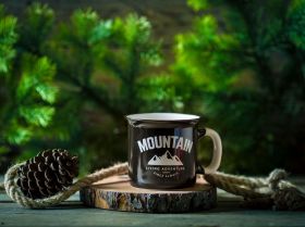 Cana Mountain Adventure, Ambition, 510 ml, portelan New Bone China, negru