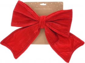 Decoratiune Bow, 30x4x34 cm, poliester, rosu