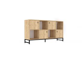 Consola, Puqa Design, Umay, 160x85x40 cm, PAL, Safir / Negru