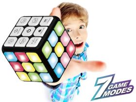 Cub Rubik interactiv, 7 Moduri de Joc, Led-uri Multicolore