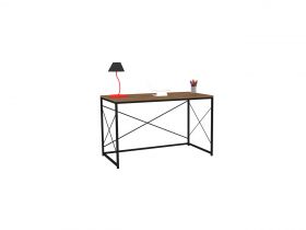 Birou, Puqa Design, Work, 121x72x60 cm, PAL, Nuc / Negru