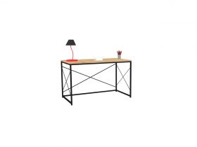 Birou, Puqa Design, Work, 121x72x60 cm, PAL, Safir / Negru