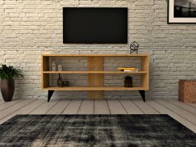 Comoda TV, Puqa Design, One, 120x50x29.6 cm, PAL, Stejar