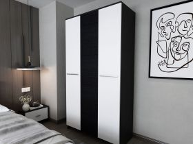 Set Mobila Dormitor Mario 3U 4 piese tapitat wenge