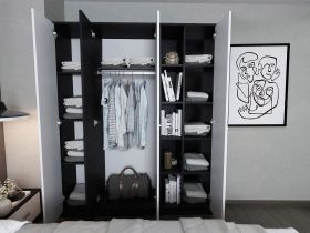 Set Mobila Dormitor Mario 3U 5 piese tapitat wenge