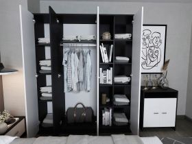 Set Mobila Dormitor Mario 3U 6 piese tapitat wenge