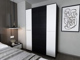 Set Mobila Dormitor Mario 4U 4 piese tapitat wenge