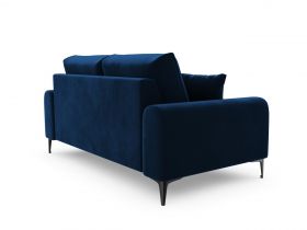 Canapea, Madara, Mazzini Sofas, 2 locuri, 172x102x90 cm, catifea, albastru regal