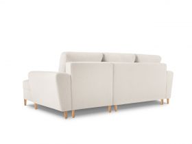 Coltar extensibil dreapta 4 locuri, Moghan, Micadoni Home, NL, 241x145x88 cm, poliester Boucle, bej