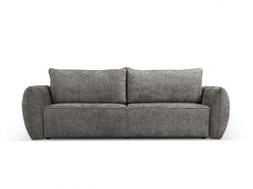 Canapea extensibila 3 locuri, Kaelle, Micadoni Home, BL, 244x97x91 cm, poliester chenille, gri