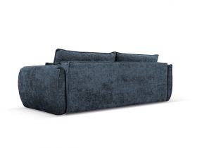 Canapea extensibila 3 locuri, Kaelle, Micadoni Home, BL, 244x97x91 cm, poliester chenille, albastru regal