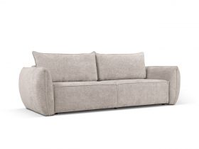 Canapea extensibila 3 locuri, Kaelle, Micadoni Home, BL, 244x97x91 cm, poliester chenille, bej