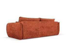 Canapea extensibila 3 locuri, Kaelle, Micadoni Home, BL, 244x97x91 cm, poliester chenille, caramiziu