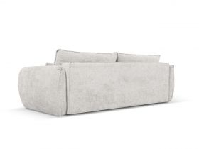 Canapea extensibila 3 locuri, Kaelle, Micadoni Home, BL, 244x97x91 cm, poliester chenille, gri deschis