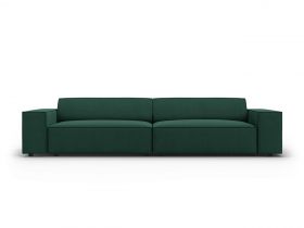 Canapea 3 locuri, Jodie, Micadoni Home, BL, 204x102x70 cm, poliester, verde