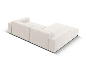 Coltar modular stanga 3 locuri, Jodie, Micadoni Home, BL, 224x166x70 cm, poliester, bej deschis