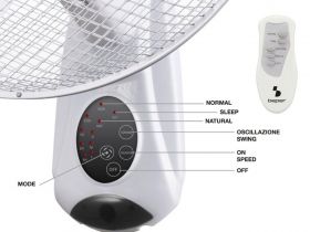 Ventilator de perete cu telecomanda Beper, 40 W, alb