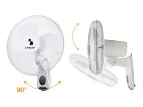 Ventilator de perete cu telecomanda Beper, 40 W, alb