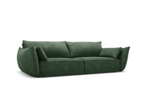 Canapea 3 locuri, Kaelle, Micadoni Home, BL, 208x100x85 cm, poliester chenille, verde bottle