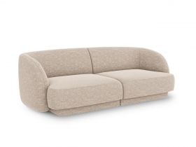 Canapea 2 locuri, Miley, Micadoni Home, BL, 184x85x74 cm, poliester chenille, bej