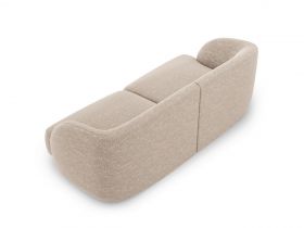 Canapea 2 locuri, Miley, Micadoni Home, BL, 184x85x74 cm, poliester chenille, bej