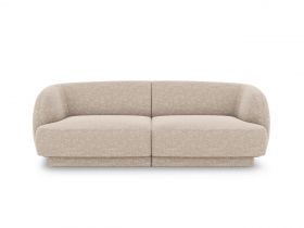 Canapea 2 locuri, Miley, Micadoni Home, BL, 184x85x74 cm, poliester chenille, bej