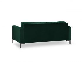 Canapea 2 locuri, Mamaia, Micadoni Home, BL, 152x92x75 cm, catifea, verde bottle