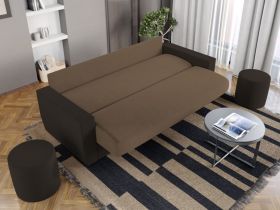 Canapea Extensibila Corsica Crem / Maro
