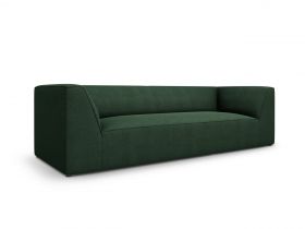 Canapea 3 locuri, Ruby, Micadoni Home, BL, 232x93x69 cm, poliester, verde