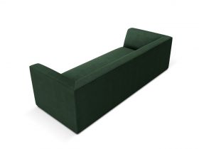 Canapea 3 locuri, Ruby, Micadoni Home, BL, 232x93x69 cm, poliester, verde