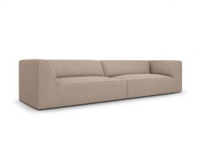 Canapea 4 locuri, Ruby, Micadoni Home, BL, 302x93x69 cm, poliester, bej inchis