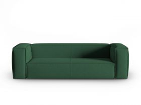 Canapea 4 locuri, Mackay, Cosmopolitan Design, 230x94x73 cm, catifea tricotata, verde