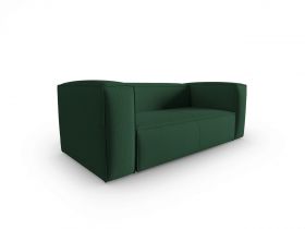 Canapea 2 locuri, Mackay, Cosmopolitan Design, 150x94x73 cm, catifea tricotata, verde