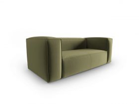 Canapea 2 locuri, Mackay, Cosmopolitan Design, 150x94x73 cm, catifea, verde deschis