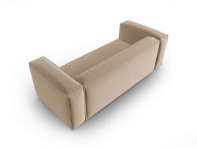 Canapea 3 locuri, Mackay, Cosmopolitan Design, 200x94x73 cm, catifea, bej sand