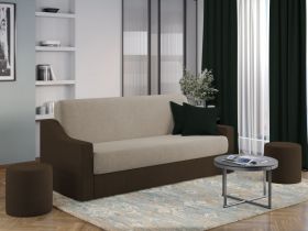 Canapea Iris Crem / Maro