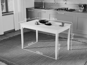 Set Masa Grand Alba + 6 Scaune Grand Gri Inchis