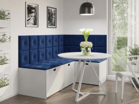 Panou decorativ tapitat - patrat cu buton Roz