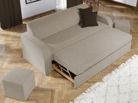 Set Canapea si Fotolii Mini Crem