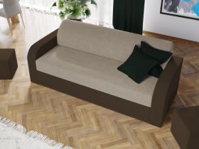 Set Canapea si Fotolii Mini Crem / Maro