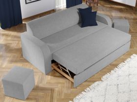 Set Canapea si Fotolii Mini Gri Deschis