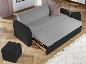 Set Canapea si Fotolii Mini Gri Deschis / Gri Antracit