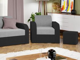 Set Canapea si Fotolii Mini Gri Deschis / Gri Antracit