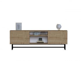 Comoda TV, Puqa Design, Tugi, 150x50x40 cm, PAL, Maro