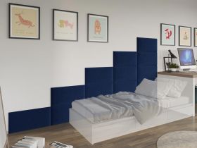 Panou decorativ tapitat - dreptunghi Albastru