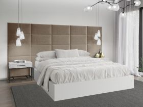 Panou decorativ tapitat - dreptunghi Roz